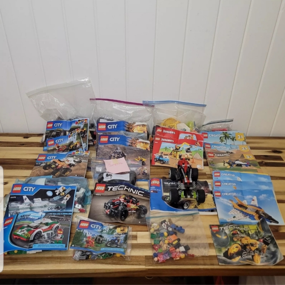 Lot of 6+ Lbs Lego City Creator Racers Technic & Juniors Mini Figures READ Desc